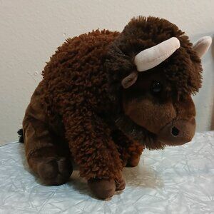The Petting Zoo Buffalo/Bison Plush Stuffed Animal Recycled Materials